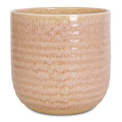 Ocean Glaze Plant Pot - Morganite -Hortology Shop Ocean Glaze Plant Pot Morganite 16x16cm