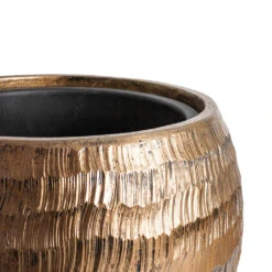 Opus Hammered Globe Planter - Gold -Hortology Shop Opus Hammered Globe Planter Gold SWATCH 4