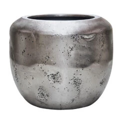 Opus Raw Couple Planter - Silver -Hortology Shop Opus Raw Couple Planter Silver 65x53cm