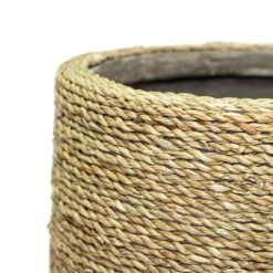 Patt Plant Pot - Straw Grass -Hortology Shop Patt Plant Pot Straw Grass Close Up