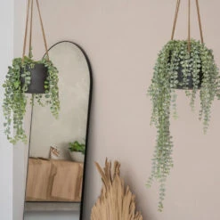 Patt Hanging Plant Pot - Black Washed -Hortology Shop PattHangingPlantPot BlackWashed 1
