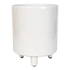Pisa Plant Pot - White -Hortology Shop Pisa Plant Pot White 20x24cm