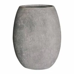 Polystone Coated Plain Balloon Planter - Raw Grey -Hortology Shop Polystone Coated Plain Balloon Planter Raw Grey 52x68cm