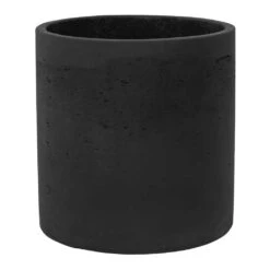 Puk Plant Pot - Black Washed -Hortology Shop Puk Plant Pot Black Washed 15x15cm