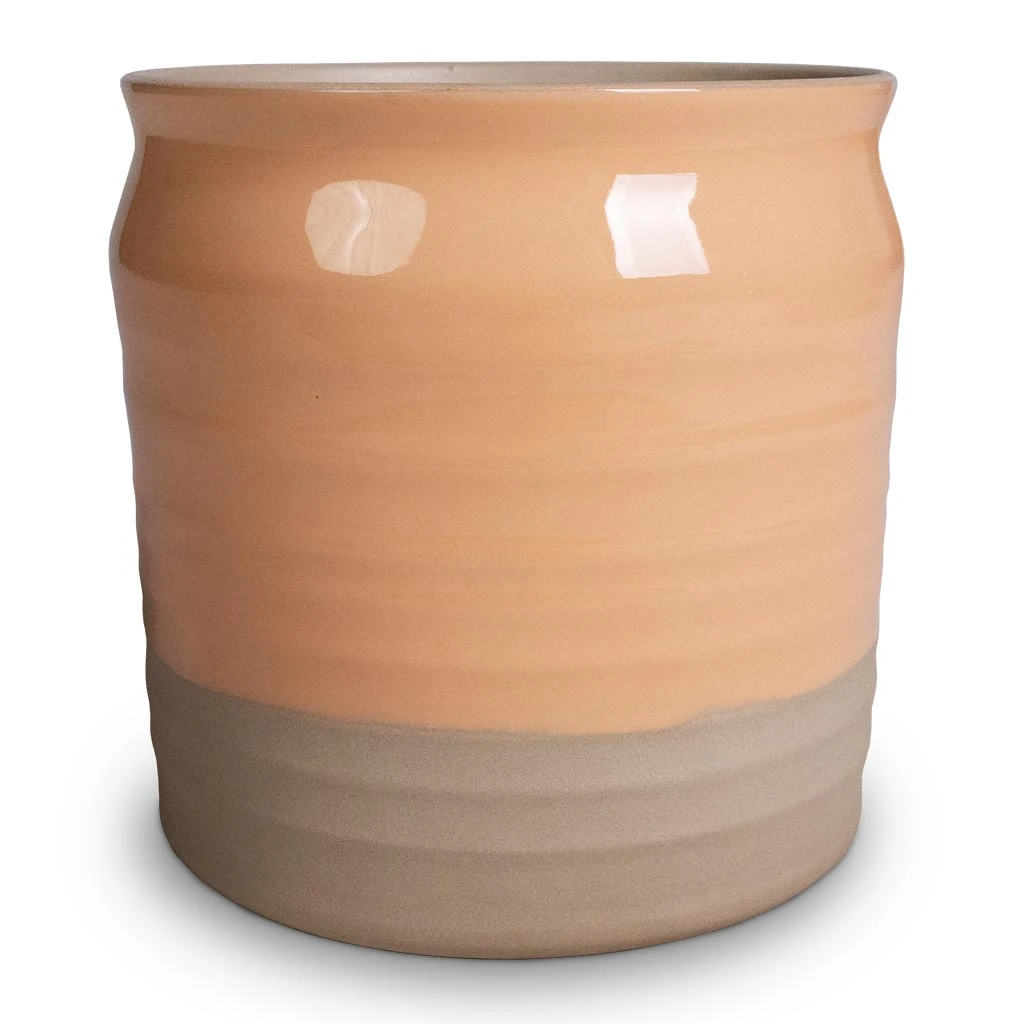 Puro Ripple Plant Pot - Peach 1 Puro Ripple Plant Pot - Peach