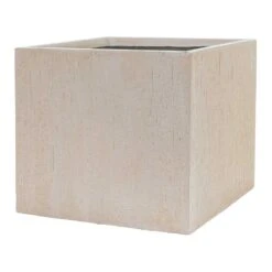 Raindrop Cube Planter - Stone -Hortology Shop Raindrop Cube Planter Stone 50cm