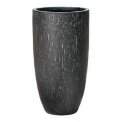 Raindrop Tall Vase Planter - Anthracite -Hortology Shop Raindrop Tall Vase Planter Anthracite 42cm