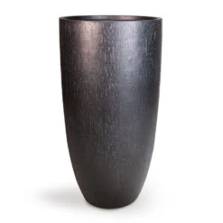 Raindrop Tall Vase Planter - Anthracite -Hortology Shop Raindrop Tall Vase Planter Anthracite 42x79cm 1