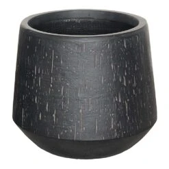 Raindrop Tube Round Planter - Anthracite -Hortology Shop Raindrop Tube Round Planter Anthracite 41x37cm