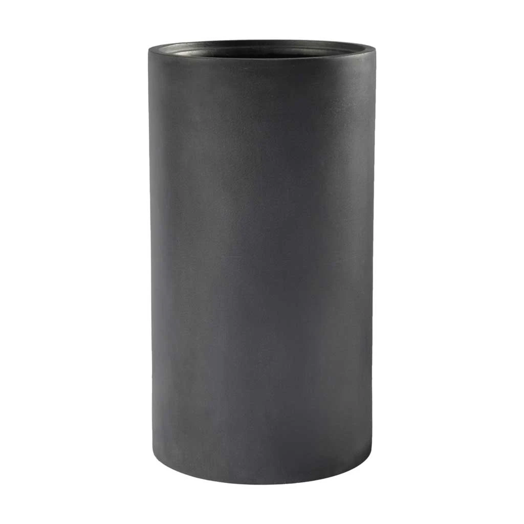 Solid Cylinder Planter - Dark Grey 1 Solid Cylinder Planter - Dark Grey