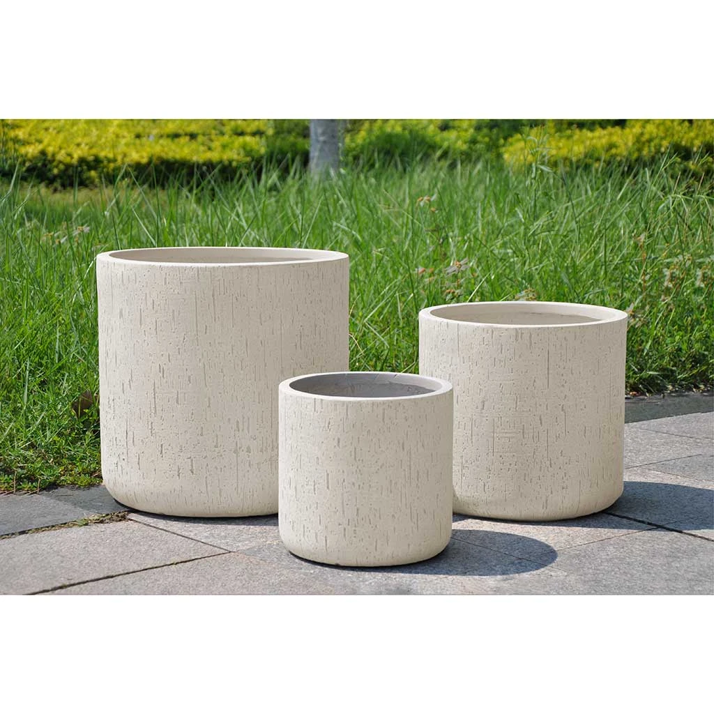 Raindrop Round Planter - Stone 5 Raindrop Round Planter - Stone - Image 5