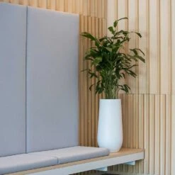 Nax Essentials Tall Planter - Matt White -Hortology Shop nax planter essential matte white office seating